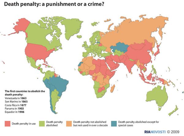 Death penalty: a punishment or a crime? - Sputnik International