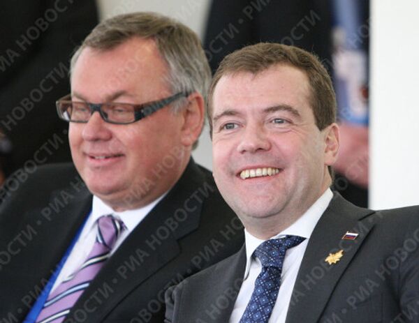 Russian President Dmitry Medvedev at the APEC summit in Singapore - Sputnik International