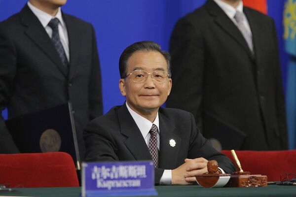 Chinese Prime Minister Wen Jiabao attends SCO's Heads of Government Council meeting - Sputnik International