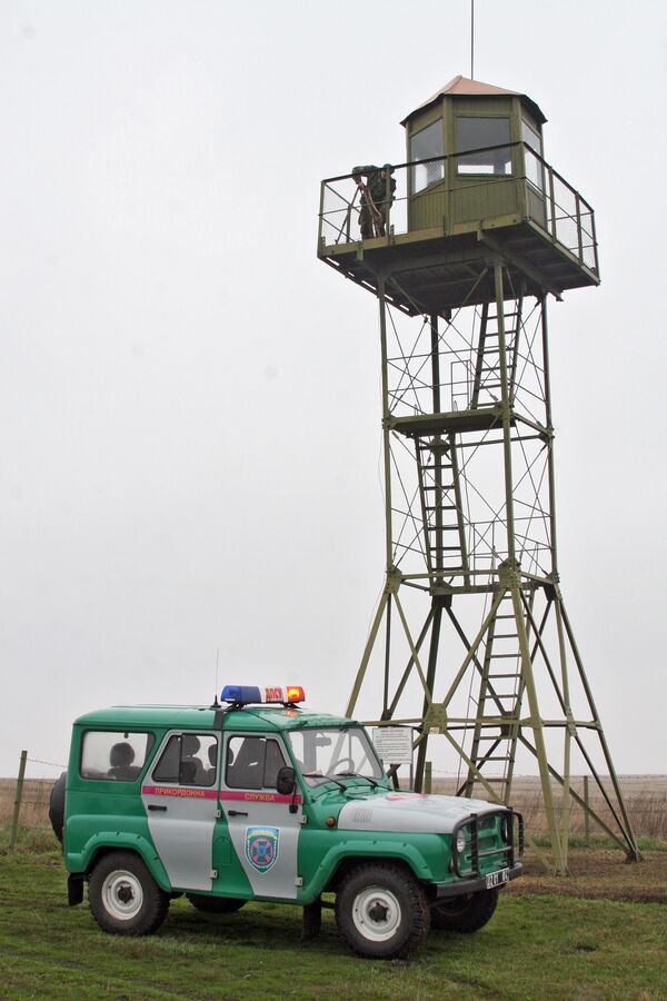 Border guards on the Ukrainian-Russian border - Sputnik International