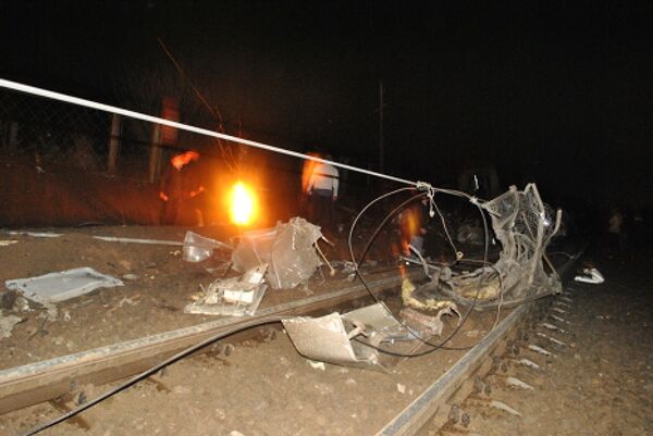 A few minutes after Nevsky Express train derailment - Sputnik International