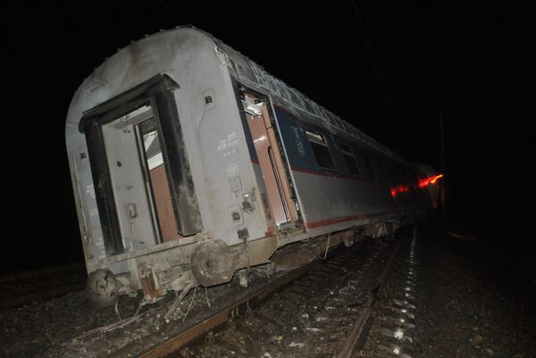  Russian express train blast almost hit second train  - Sputnik International