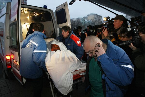 Lame Horse nightclub fire victims brought to Sklifosovsky emergency hospital - Sputnik International