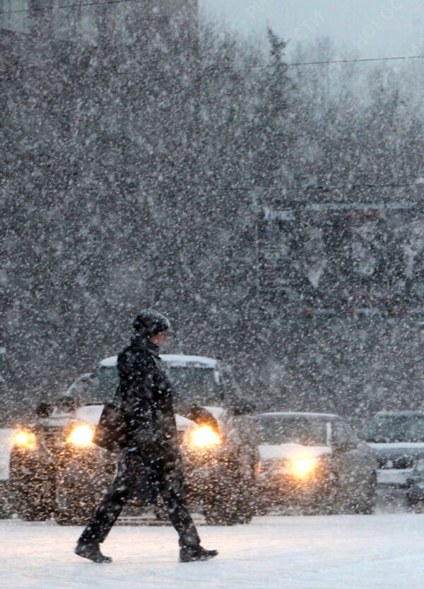 Long-awaited snow finally falls in Moscow - Sputnik International