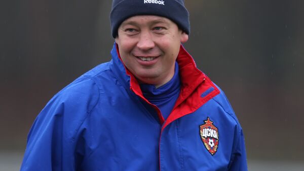 FC CSKA coach Leonid Slutsky - Sputnik International