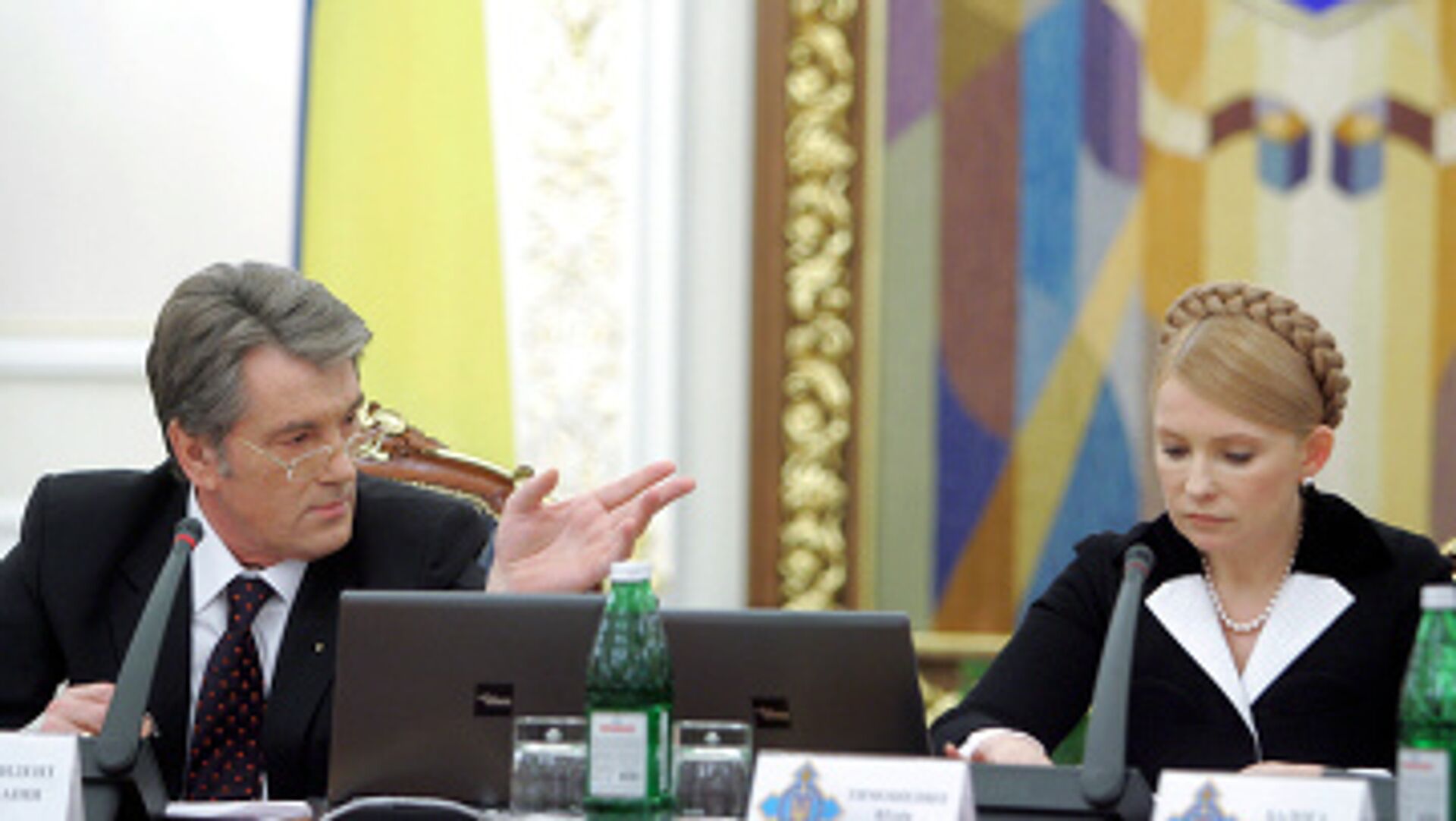 Ukrainian Prime Minister Yulia Tymoshenko said she is ready to join hands with former president Viktor Yushchenko for Ukraine's sake, December 11, 2009. - Sputnik International, 1920, 29.08.2023