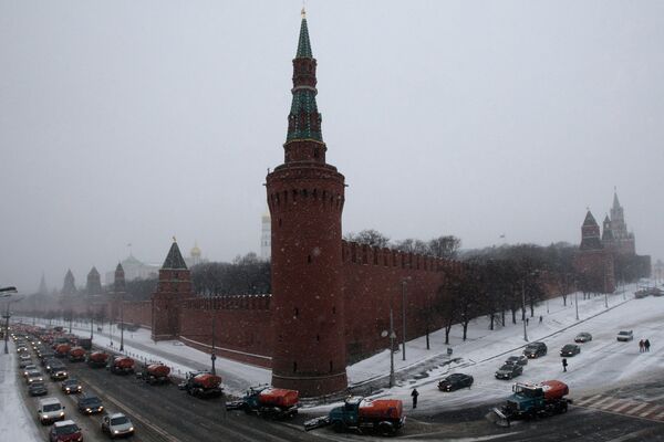 Red Square covered with snow - Sputnik International