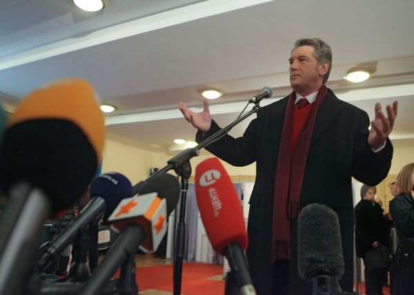 Ukraine's outgoing president, Viktor Yushchenko - Sputnik International