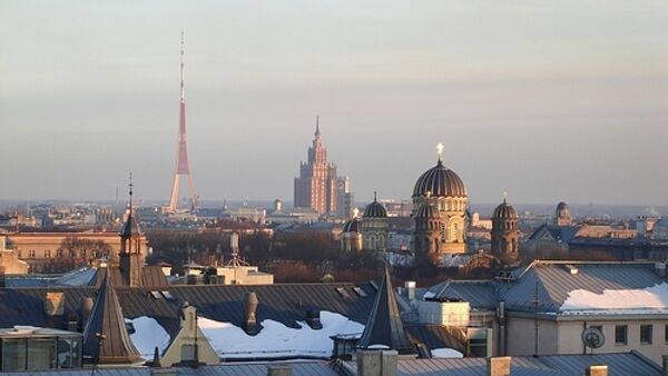Black snow blankets Latvian capital - media  - Sputnik International