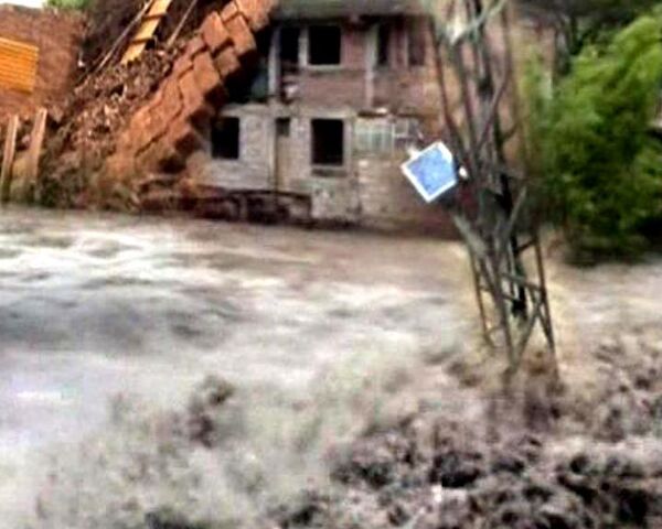 Houses destroyed in Peru landslide - Sputnik International