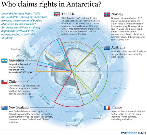 Who claims rights in Antarctica? - Sputnik International