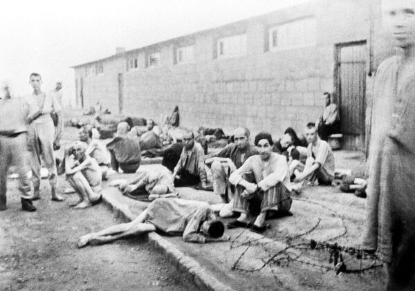 Prisoners of the German death camp Mauthausen during the war. - Sputnik International