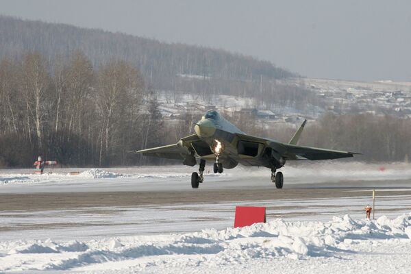  Russian 5th-generation fighter makes 2nd flight  - Sputnik International