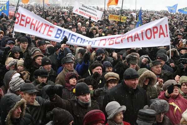 Thousands rally in Kaliningrad against vehicle tax hike - Sputnik International