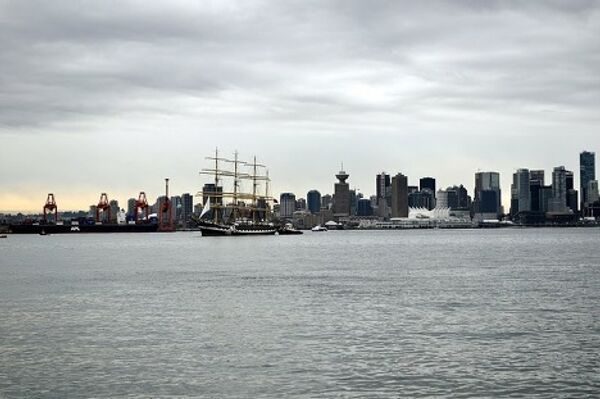 Russia's Kruzenshtern sailing ship arrives in Vancouver Russia's Kruzenshtern sailing ship arrives in Vancouver - Sputnik International