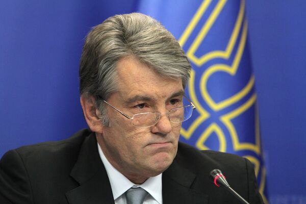 Outgoing Ukrainian President Viktor Yushchenko - Sputnik International