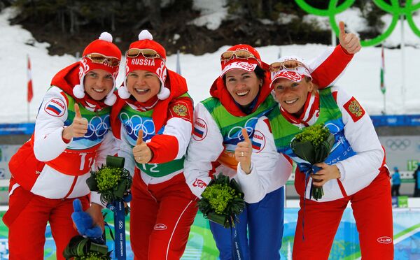 Russian women's biathlon team - Sputnik International