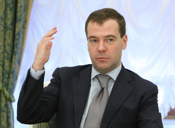 Russian President Dmitry Medvedev will meet on Tuesday with Swedish Prime Minister Frederik Reinfeldt - Sputnik International