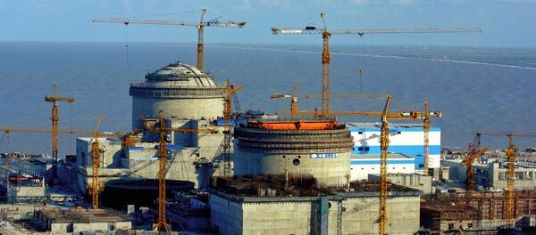Construction of Tyanwan Nuclear Power Plant in China Construction of Tyanwan Nuclear Power Plant in China - Sputnik International