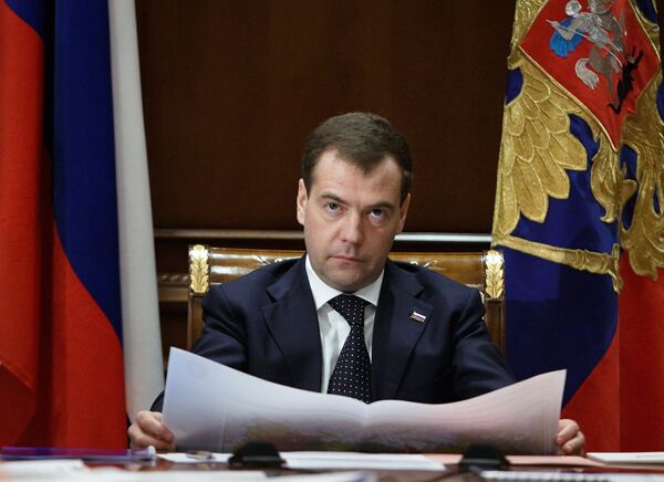 Russian President Dmitry Medvedev chairs meeting on time zones - Sputnik International
