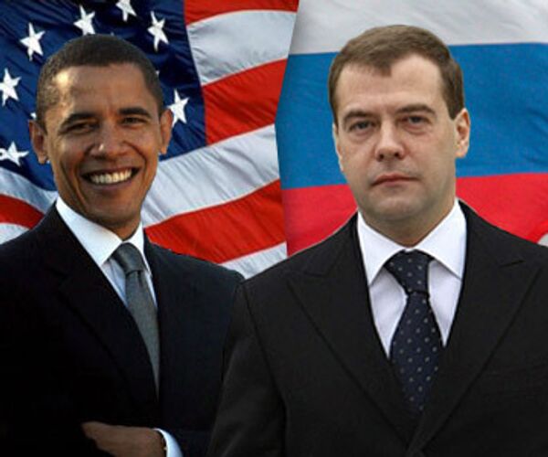 Barack Obama - Dmitry Medvedev - Sputnik International