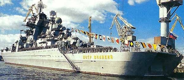 Russian nuclear-powered cruiser Pyotr Veliky - Sputnik International
