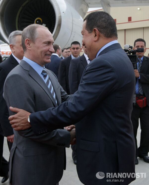 Vladimir Putin arrives in Venezuela - Sputnik International