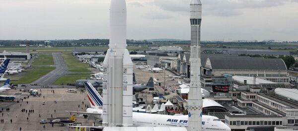 he launch of an Ariane-5 carrier rocket with two telecommunications satellites from the Kourou space center in French Guiana was postponed on Thursday due to poor weather, the launch operator said. he launch of an Ariane-5 carrier rocket with two telecommunications satellites from the Kourou space center in French Guiana was postponed on Thursday due to poor weather, the launch operator said. - Sputnik International