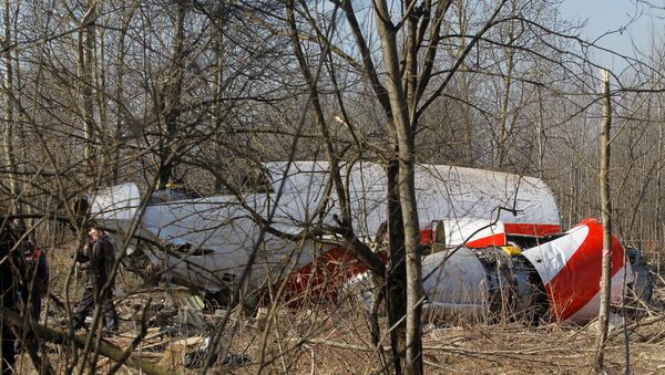 Polish Air Force Tu-154 crash site outside Smolensk - Sputnik International