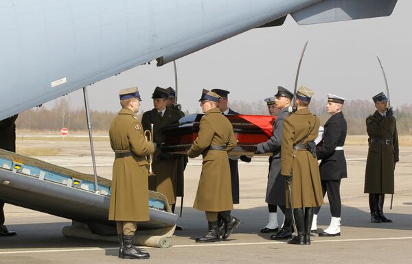 Polish president Kaczynski's coffin. Archive. - Sputnik International