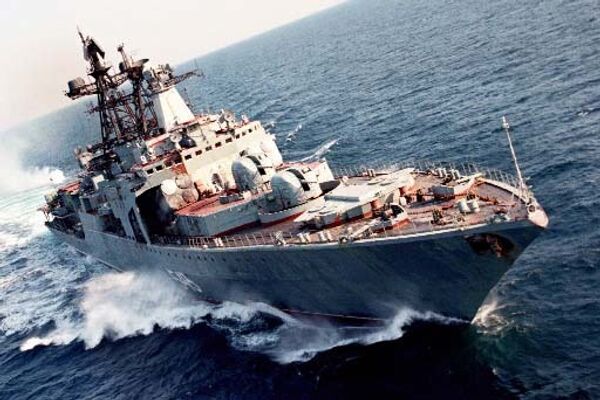 Russian Udaloy class missile destroyer Marshal Shaposhnikov - Sputnik International