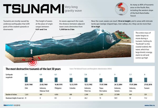 Tsunami: Very long gravity wave - Sputnik International