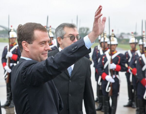 Russian President Dmitry Medvedev visiting Argentina - Sputnik International