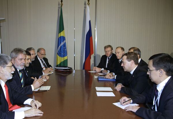 Russian President Dmitry Medvedev, President of Brazil Luiz Inacio Lula Da Silva - Sputnik International