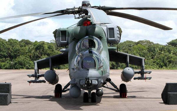 First shipment of Mi-35M Hip helicopters delivered to Brazil - Sputnik International