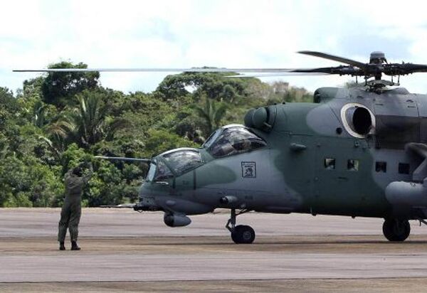 First shipment of Mi-35M Hind helicopters delivered to Brazil - Sputnik International