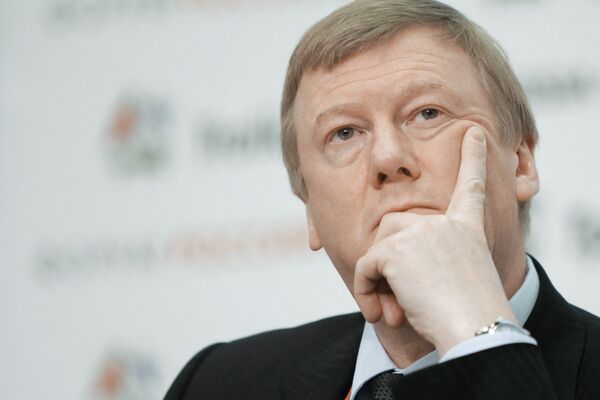 The head of the Russian State Nanotechnology  Corporation (Rusnano), Anatoly Chubais - Sputnik International