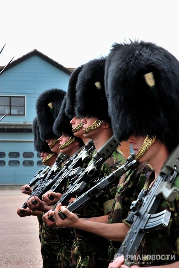 British guardsmen train for Victory Parade on Red Square - Sputnik International