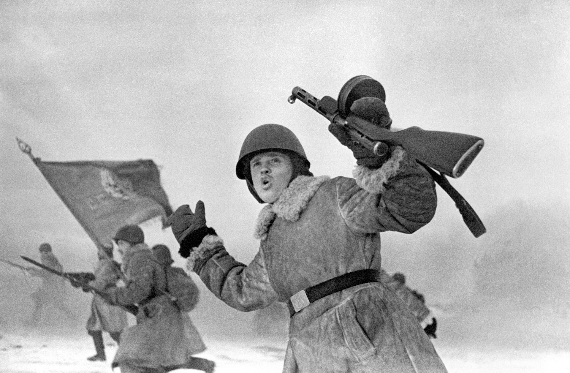 WWII Soviet soldiers near Leningrad - Sputnik International, 1920, 17.01.2023