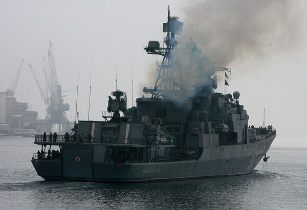 Udaloy-class guided-missile destroyer Marshal Shaposhnikov - Sputnik International