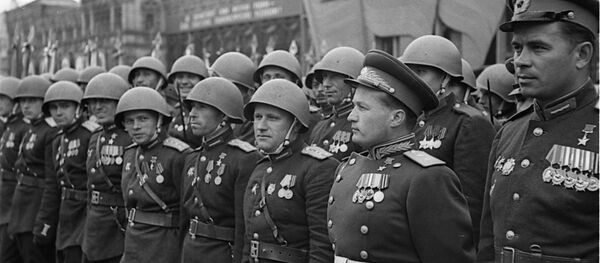 Lieutenant General Nikolai Kamanin, V-Day parade Lieutenant General Nikolai Kamanin, V-Day parade - Sputnik International