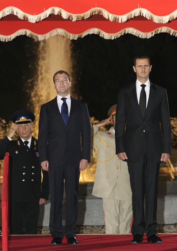 Dmitry Medvedev arrives in Damascus  - Sputnik International