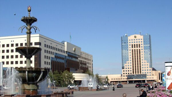 The buildings of the Presidential Palace and the Supreme Council of the Republic of Kazakhstan - Sputnik International