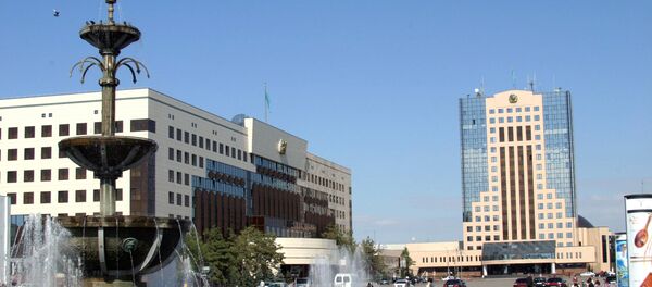 The buildings of the Presidential Palace and the Supreme Council of the Republic of Kazakhstan The buildings of the Presidential Palace and the Supreme Council of the Republic of Kazakhstan - Sputnik International