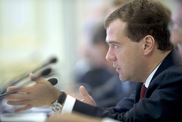 Russian president Dmitry Medvedev - Sputnik International