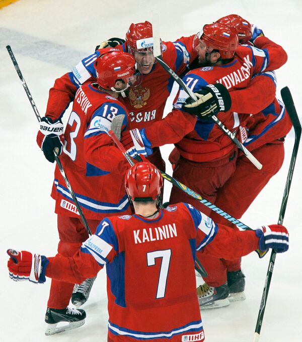  Russia boots Germany from finals in World Ice Hockey Championship - 2:1  - Sputnik International