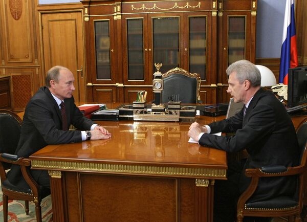 Vladimir Putin's meeting with Andrei Fursenko - Sputnik International