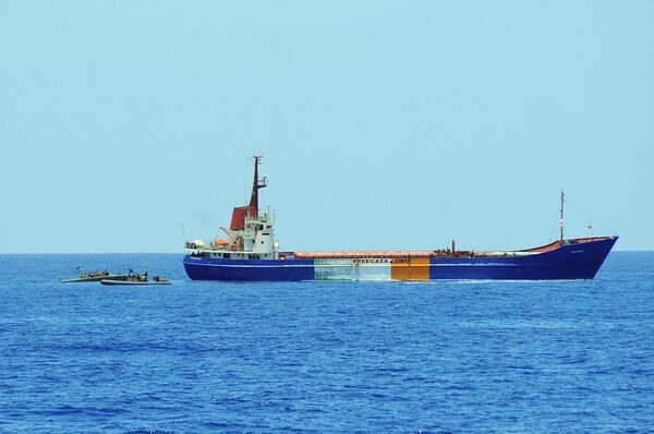  Israeli escort last seized Freedom Flotilla ship to Israeli port of Ashdod  - Sputnik International