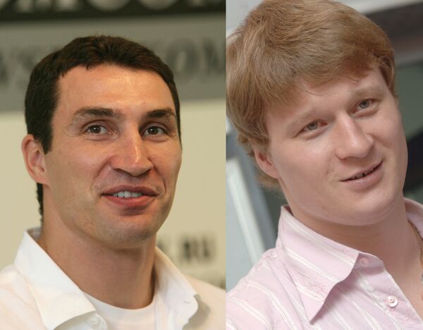 IBF and WBO Heavyweight Champion Wladimir Klitschko of Ukraine and Russia's Alexander Povetkin - Sputnik International
