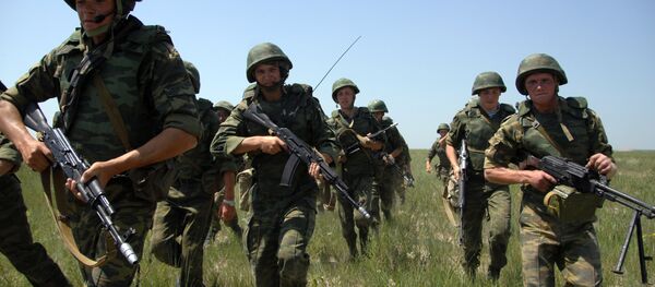 Russian soldiers during drills Russian soldiers during drills - Sputnik International